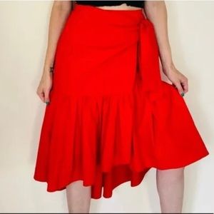 Banana Republic Wrap Ruffle Skirt(Size 2)
